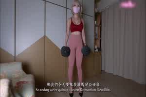 ssrpeach前凸后翘美女身材被健身教练硬肏内射  背景图片