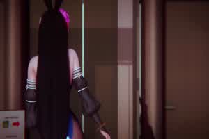 【final fantasy】好色的兔女郎蒂法宅舞激情性爱  背景图片