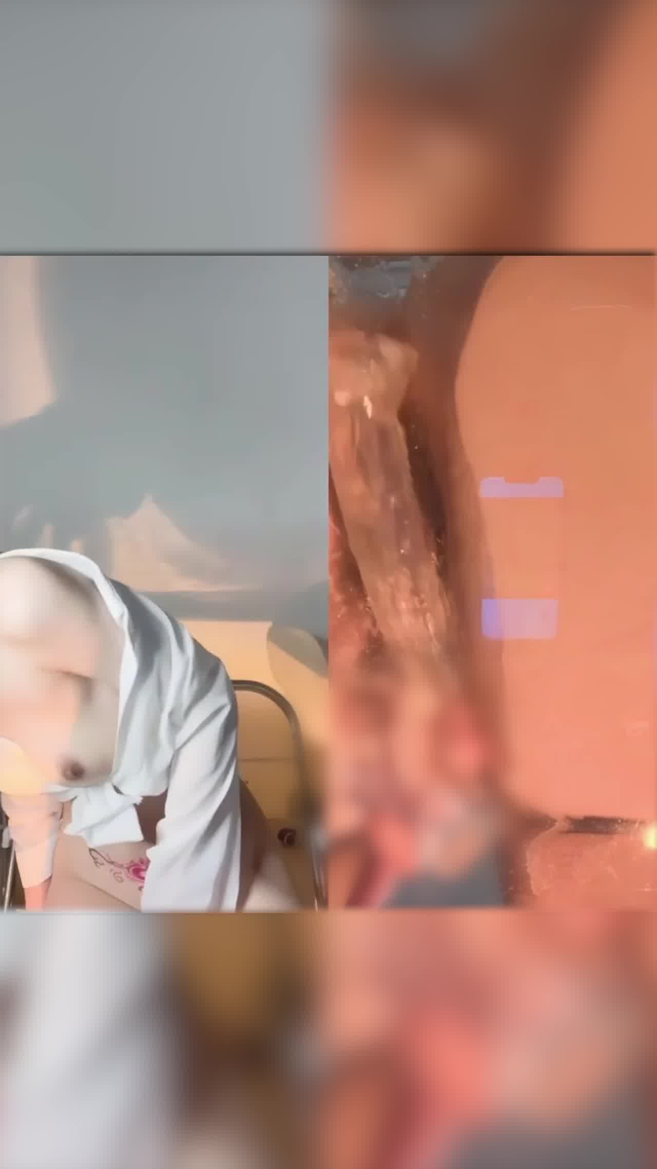  刺淫纹欠操的主播开双萤幕特写自慰插逼 的剧照1