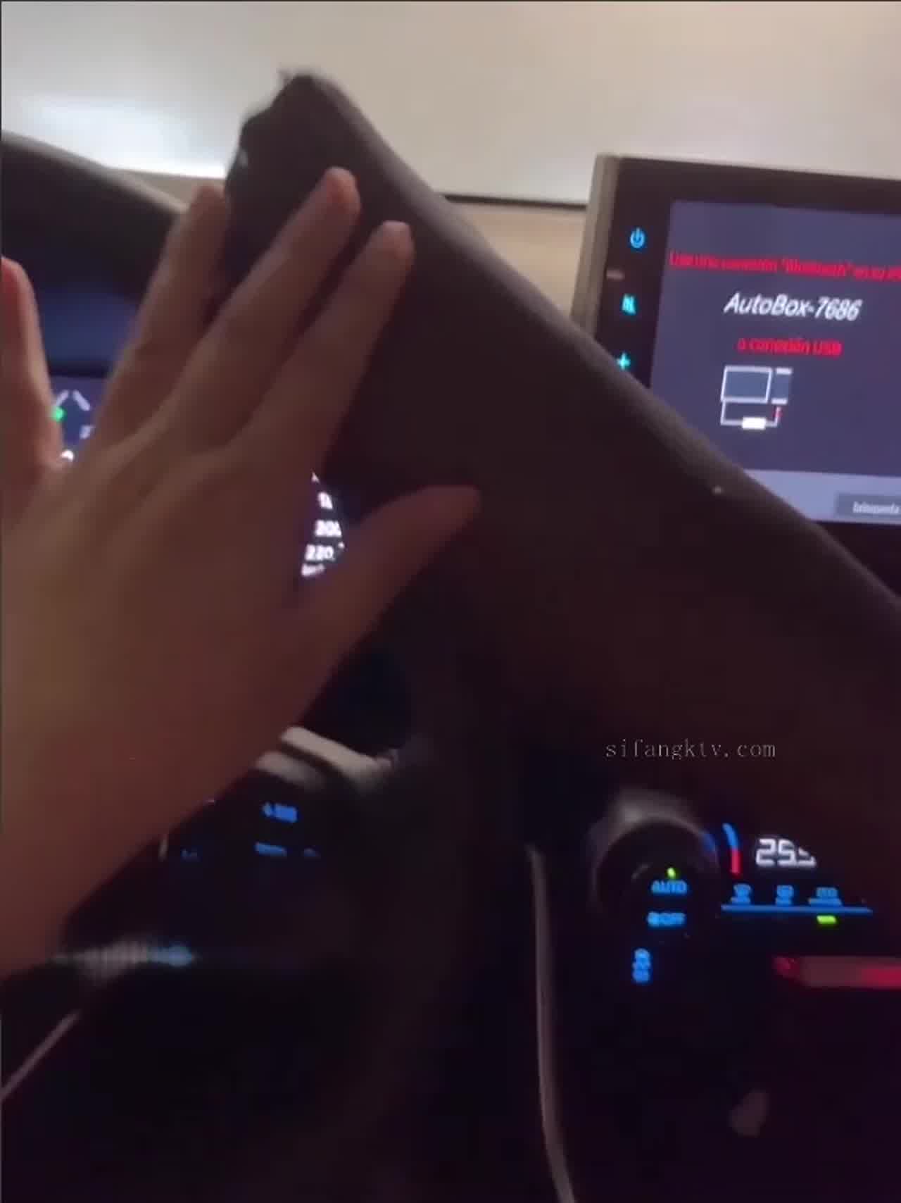  杨晨晨 车神辣妹穿黑丝和老板在车上打炮 的剧照6